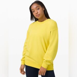 Lululemon Perfectly Oversized Crew in Yellow Serpentine Size 4